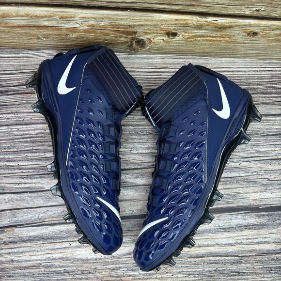 Size 15 Nike Force Savage Pro 2 Navy Blue White Football Cleats BV3969-401 New main image 3